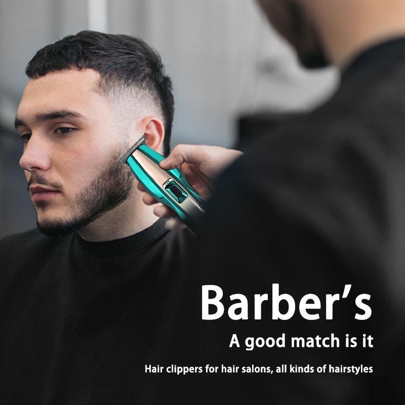 High-Power Professional Electric Hair Clipper with Washable Head