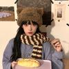 Puppy plush hat cute girl winter warm ear protection fluffy versatile riding plush thicker