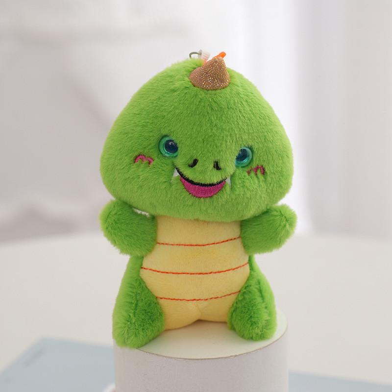 Adorable Plush Dinosaur Keychain Soft Pp Cotton Filling Cute Gift Accessory