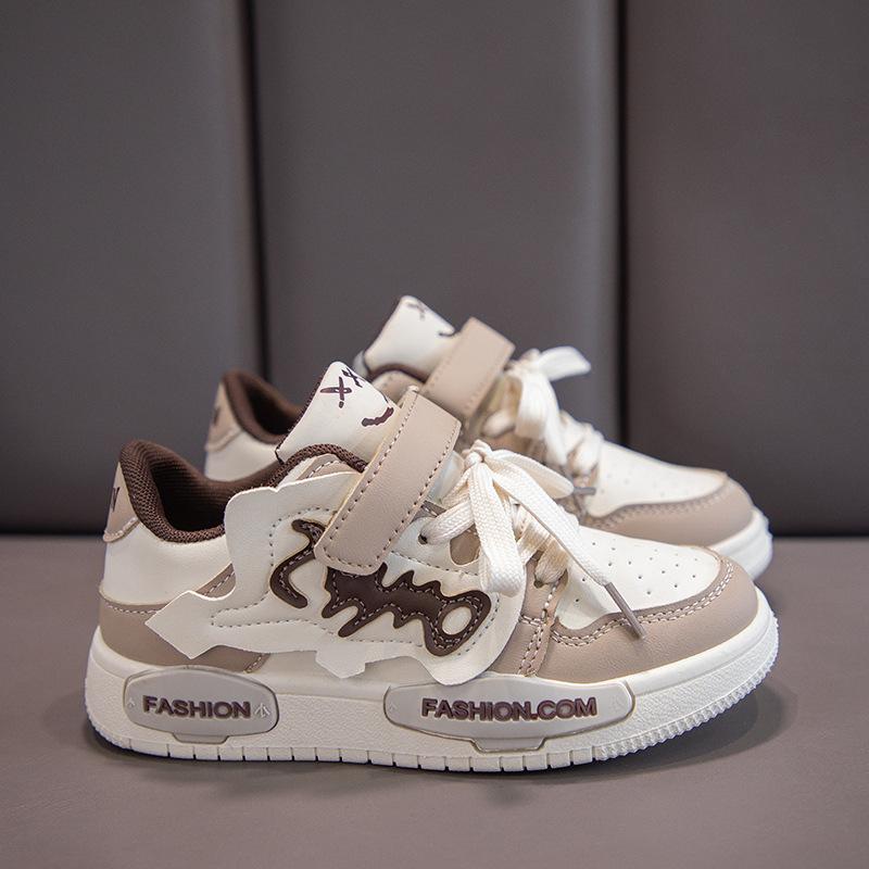 

Children Casual Sneakers Soft Sole Non Slip Versatile Fashion Shoes for Boys and Girls Spring Autumn size 26 хаки