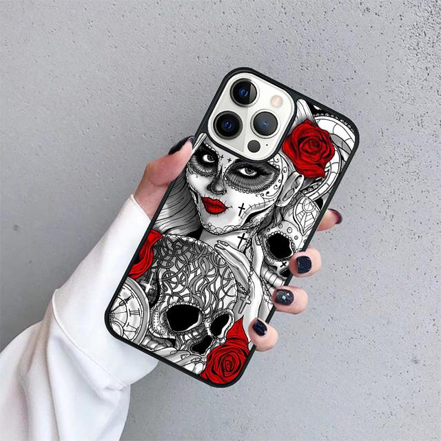 DIAMOND SKULL Phone Case Cover For iPhone 17 Air 15 16e 14 13 Pro Max 12 11 Pro Max Max Plus