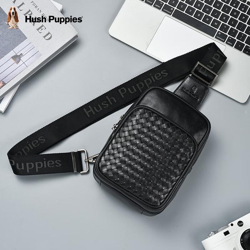 Hush Puppies Men's Genuine Leather Sling Bag