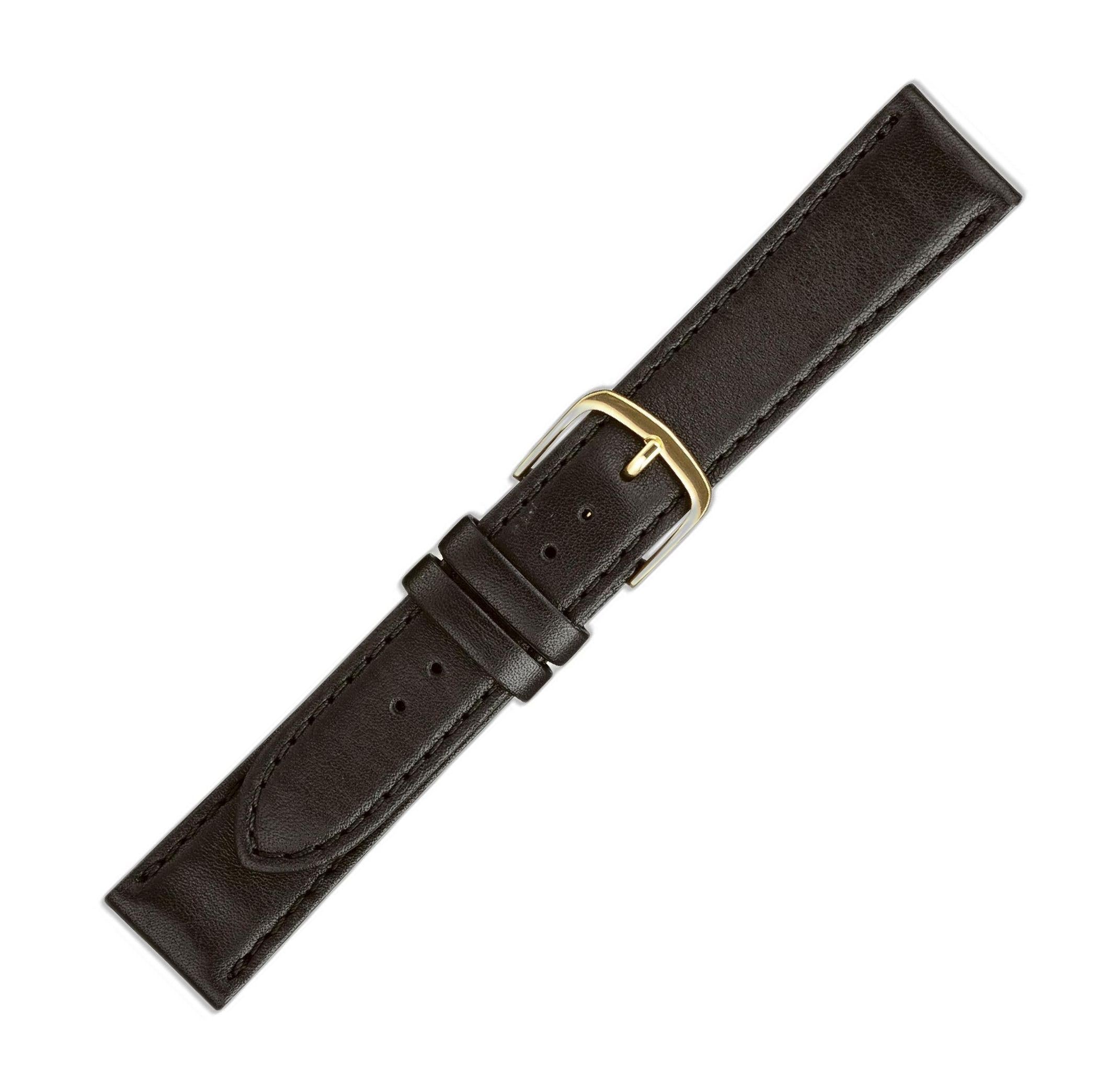 

[Maruman] [EICO] Watch Band, Calfskin, Made in Japan, G 41536, Black, 16mm