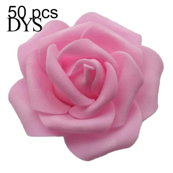 25/50/100Pcs Artificial PE Foam Rose Flowers Head DIY Wedding Home Room Decor
