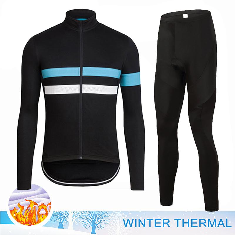 2026 Winter Velvet Warm Thermal Fleece Cycling Jersey Set Men MTB Bicycle Clothes Wear Ropa Ciclismo Racing Team Bike Outoddr Warm Clothing