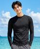 Helingbon Men'S Zip-Up Rash Guard Slim Fit Multi-Sports Top / Rj402M