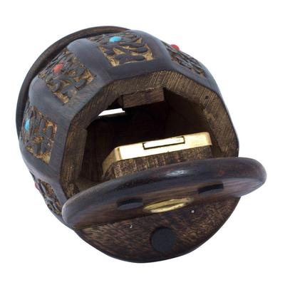 Handmade Wooden Barrel Money Piggy Bank Coin Box Birthday Gifts for Kids, Boys, Girls & Adult Latest