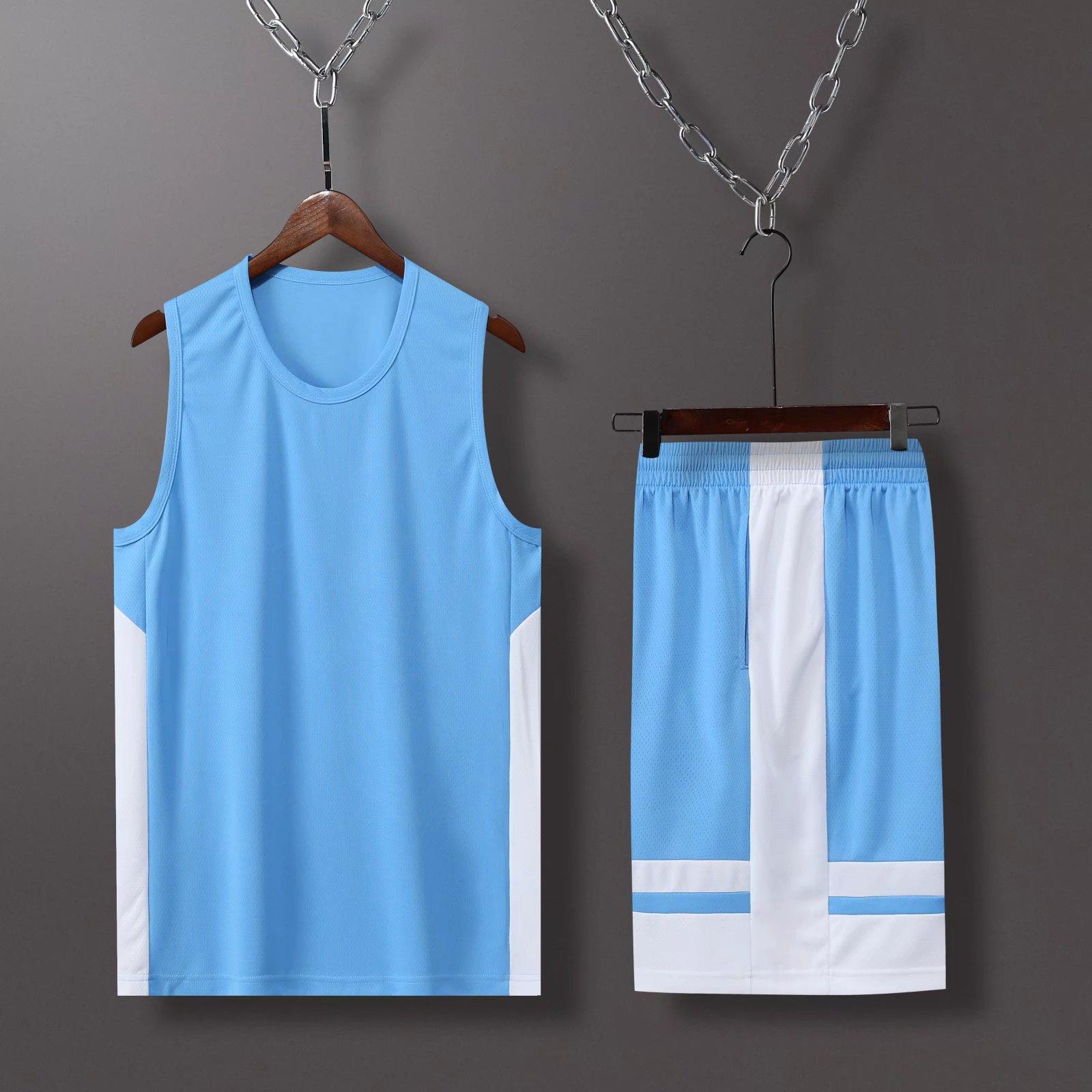 

Summer Basketball Jersey Set Girls Fake Two Jerseys Men S Game Jersey Print Sports Short-Sleeved College Class Uniform S
