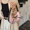 Love Heart Underarm Bag Y2K Hobo Bag Vintage Bow Shoulder Bag  Ladies