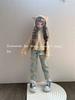 BJD doll clothes suitable for 1/4  size suspender lace floral dress set doll accessories (3 points)