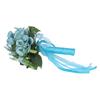 Wedding Bouquet Simulation Artificial Rose Lifelike Green Leaves Modern Elegant Rose for Wedding