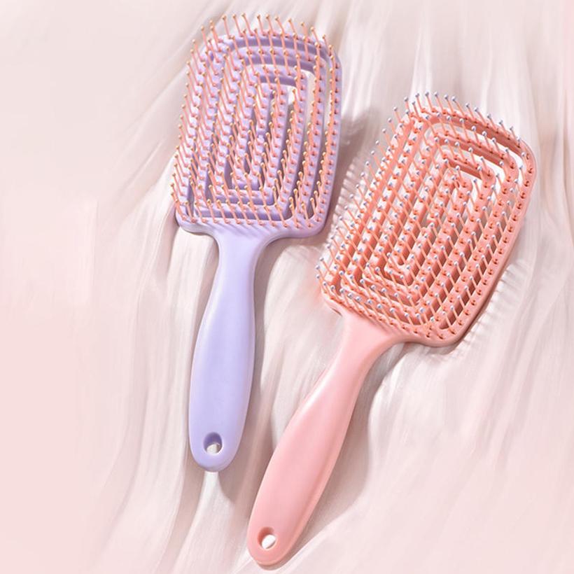 Professional Hair Detangler Brush Comb Lightweight Travel Women Curly Vented Styling Massage Hairbrush