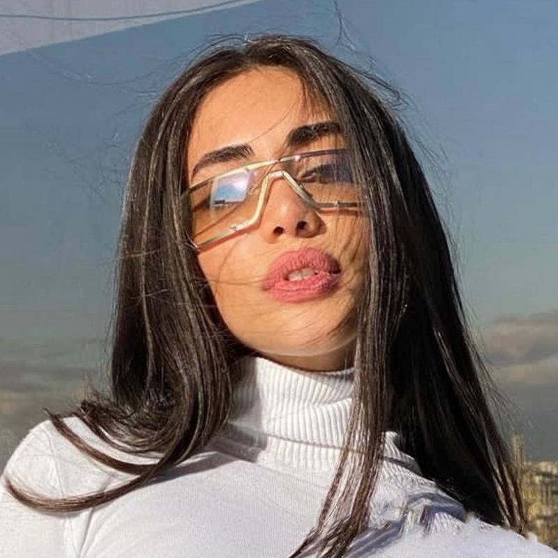 Square Women Sunglasses Vintage Rectangle Lens Female tie sun Glasses Men Retro Oculos Future technology sunglasses Eyewear