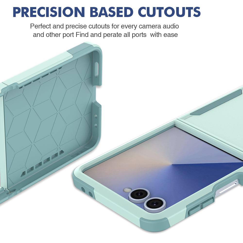 Luxuriöse Armor Otter-Box Handyhülle für Samsung Galaxy Z Flip 7 6 5 4 Splicing Color Bumper Stoßfester Schutz Harte Rückabdeckung