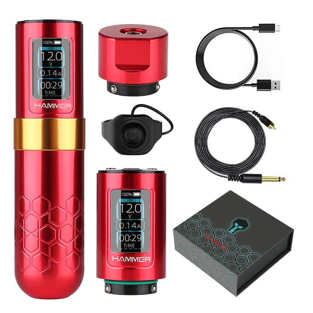 Wireless Tattoo Machine Rotary Pen Powerful Brushless Motor with 4mm Stroke For Tattoo Artists Ring Switch