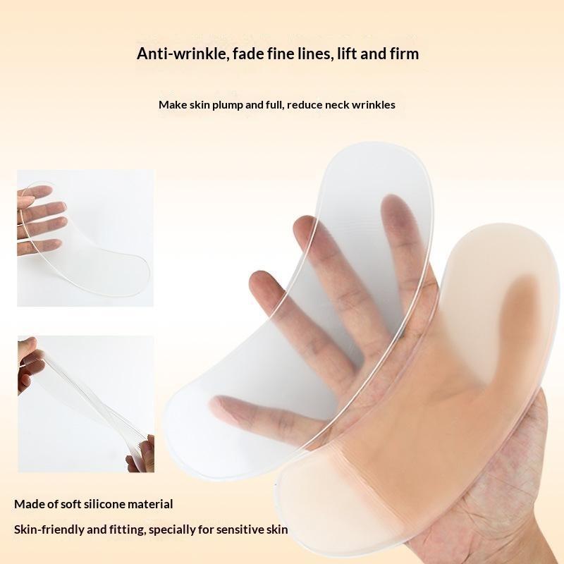 Reusable Silicone Neck Care Pads Anti Wrinkles Non-irritating Side Sleeping Patches for Night Skincare