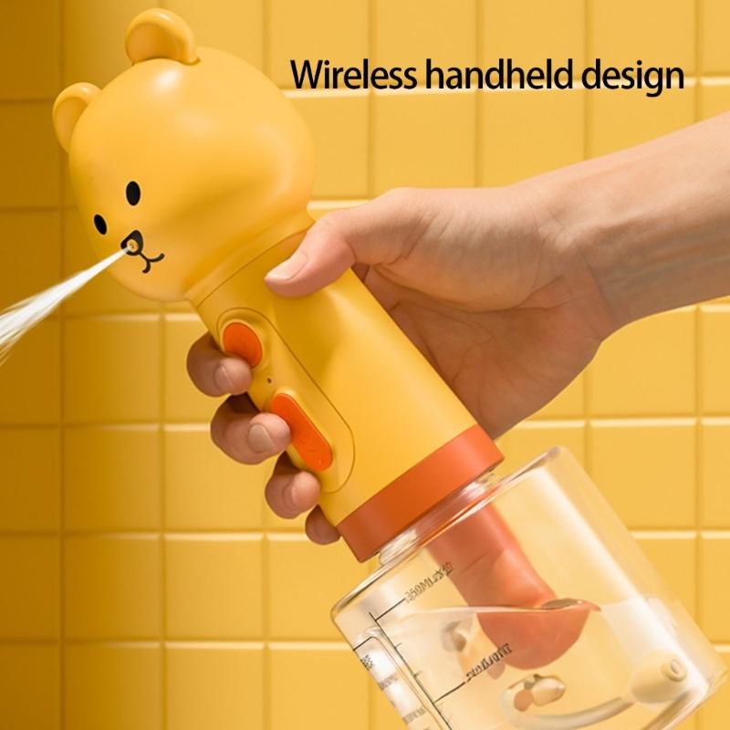 Electric Foams Shampoo Dispenser Rechargeable 1300mAh Pet Grooming Tool for Bathing Dog Cats Multipurpose Use