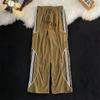 Pants Men's Trendy Brand New Loose Spring and Autumn Sports Corduroy Drape Pants Straight Casual Pants