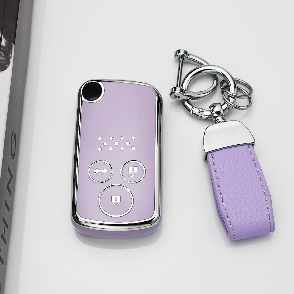 2/3 Buttons Silver Edge Keyless Shell Fob Car Case Key Cover for Honda Fit Jazz Shuttle GP2 Spada StepWgn RG1 Freed Spike Ge6