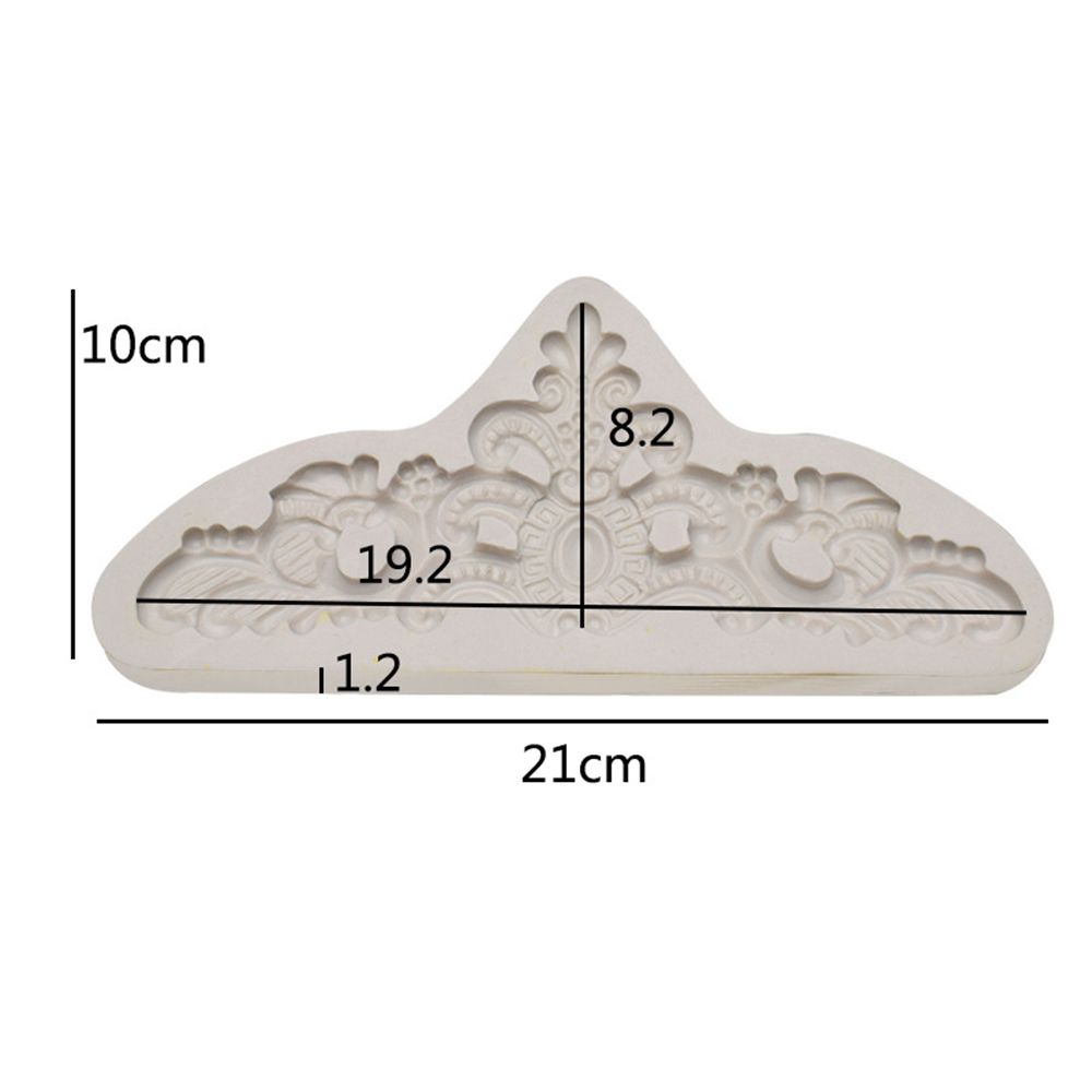 Cupcake Topper Baking Tool for Cake Crown Mold Baroque Relief Mould Cake Decorations Fondant Mold