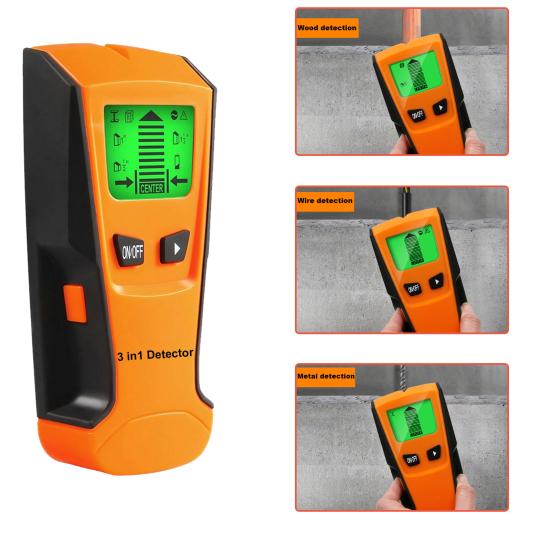 Electronic Stud Finder Sensor Center Finding Wall Scanner Detector with LCD Display for