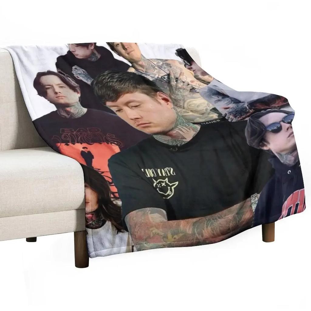Noah Sebastian Photo COLLAGE Throw Blanket Soft Plaid Blankets Ands Summer Warm for Winter Hairys Nap Blankets