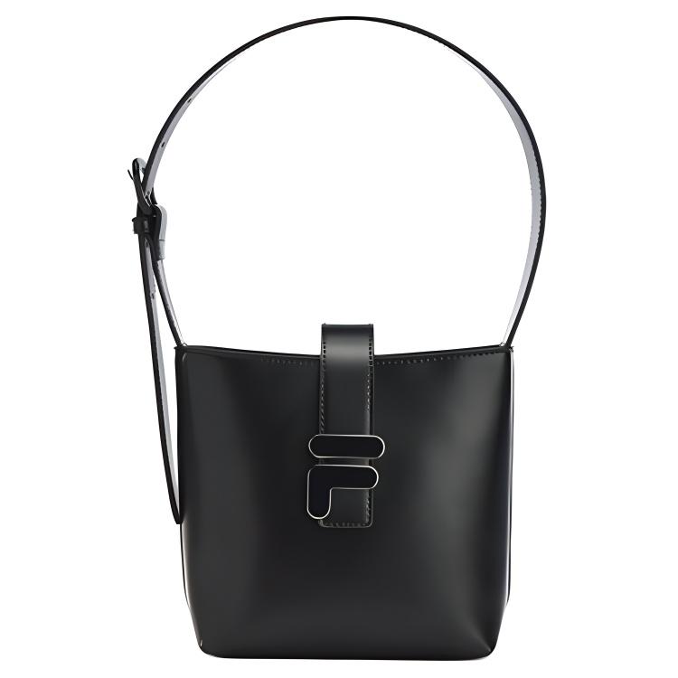 FILA Casual Elegant Fashion Commuter PU Fabric Shoulder Bag Women bags Black F13W248162F-BK XS