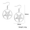 Xiaomi Skyrim Stainless Steel Pentagram Hoop Earrings for Women Gothic Witchy Star Dangle Earrings 2026 Trend Amulet Jewelry