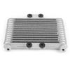 Oil Radiator 13 Row Universal Motorcycle Engine Oil Cooler Cooling Radiator Replacement 125-250CC Silver Cooling