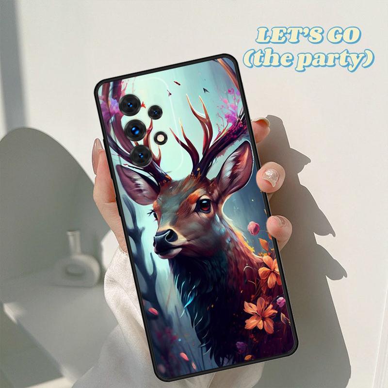 Tier Hirsch Kunst Handyhülle Für Samsung Galaxy A42 A31 A40 A51 A71 A32 A80 A91 A52 A72 A73 A20e A21S A50 A70 A11 A12 Hülle