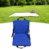 Chair Cushion Foldable Portable Soft Comfortable St Cushion with Backrest for Outdoor Camping Hiking Stadium  