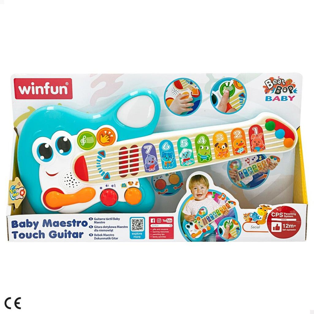Baby Guitar Winfun Blue 17 X 38 X 5 Cm (2 Units)