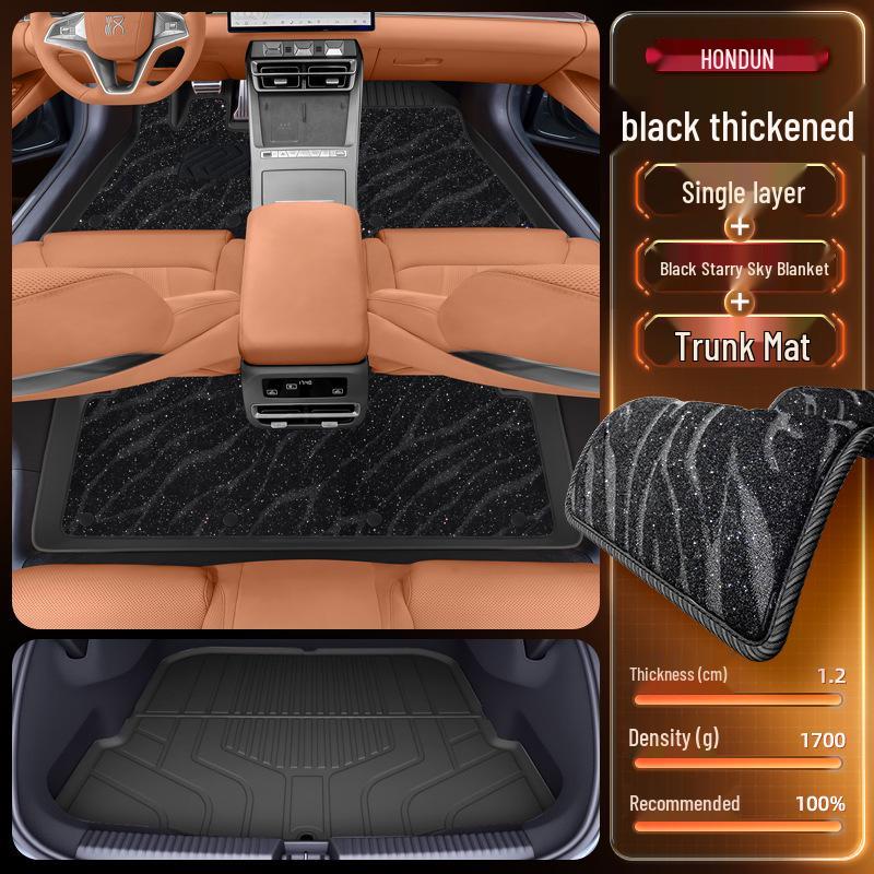 BYD Han L Floor Mats for TPEDM/EV25: New Car Interior Accessories for Driver and Passenger