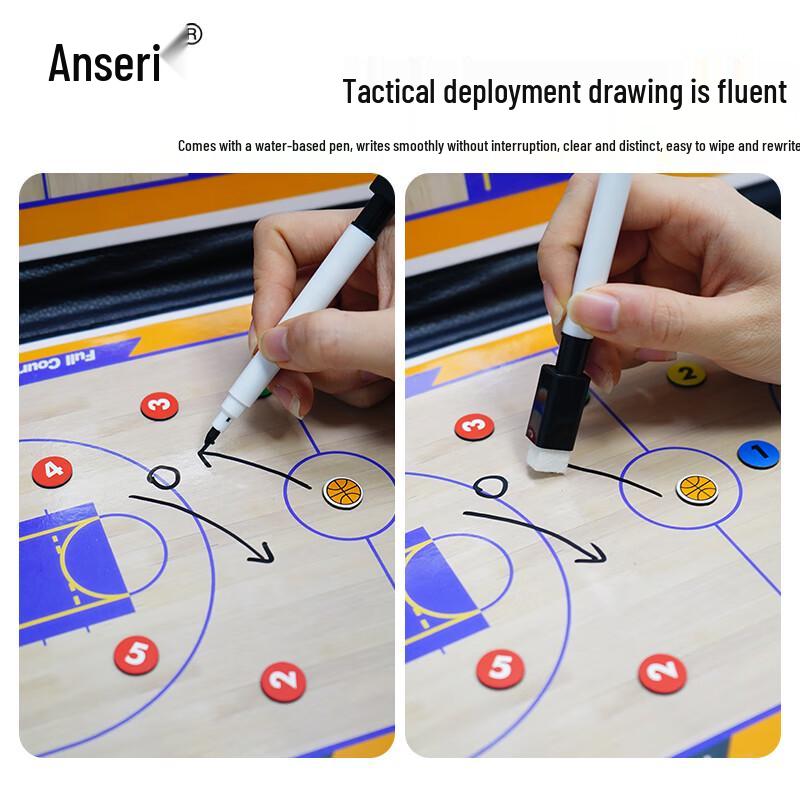 Annsairui Portable Folding Magnetic Basketball Coaching Board