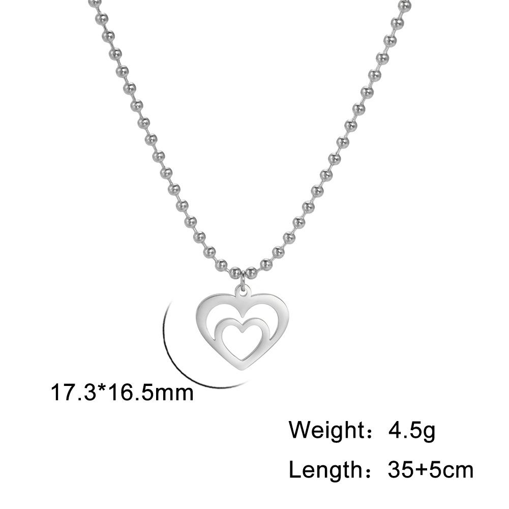 

Минималистичное ожерелье «Сердце в сердце» Ожерелье «Маленькое сердце в полом сердце» Подарок маме и дочке на День матери