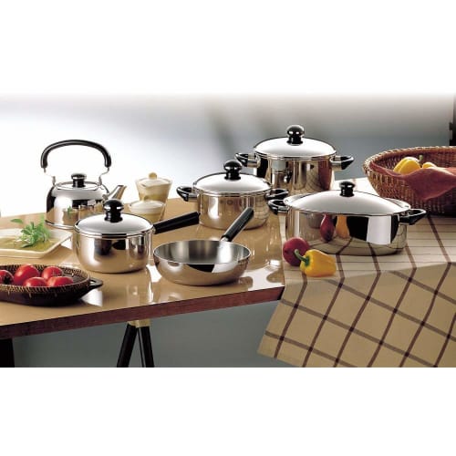 Miyazaki Seisakusho Objet Jumbo 25cm Deep Two-Handled Pot, Made In Japan, 5-Year Warranty, Induction Compatible, Lightweight, OJ-39