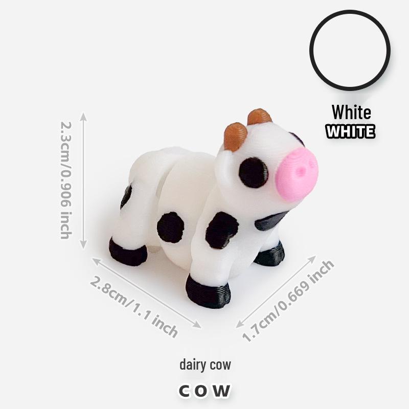 Colorful 3D Printed Small Animal Toys - Simulation Animal Models for Micro-Landscape Decoration