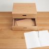 MUJI Stacking Chest, 37cm W X 28cm D X 18.5cm H, Half, 2 Drawers, Oak Veneer, 12381204