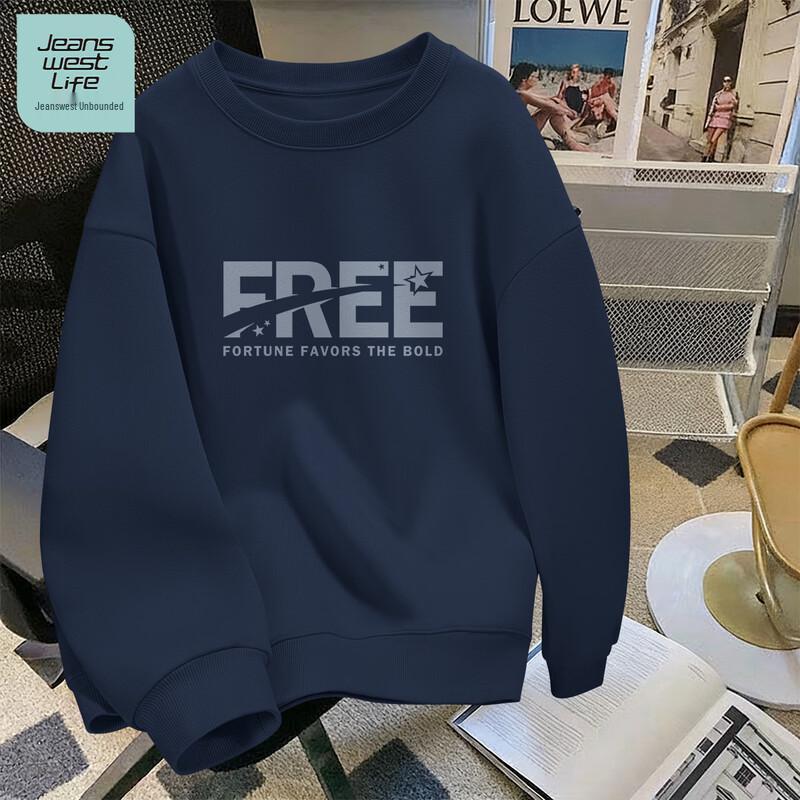 JEANSWEST LIFE Men s Loose Fit Graphic Sweatshirt M