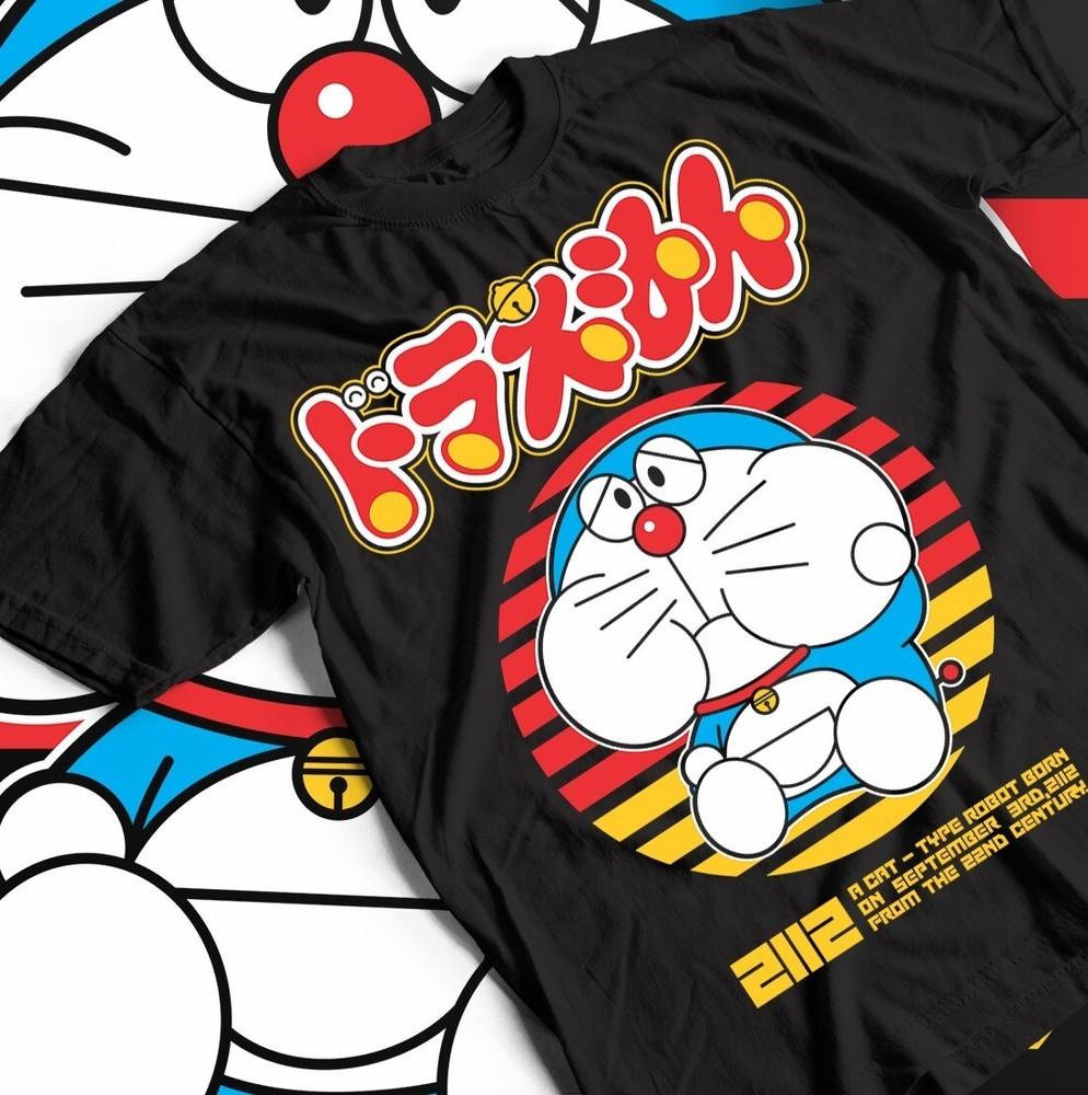 

Doraemon Anime T-shirt, Nobi Shizuka Gian Dorami Suneo Tee, Unisex Cotton Gift 2XL