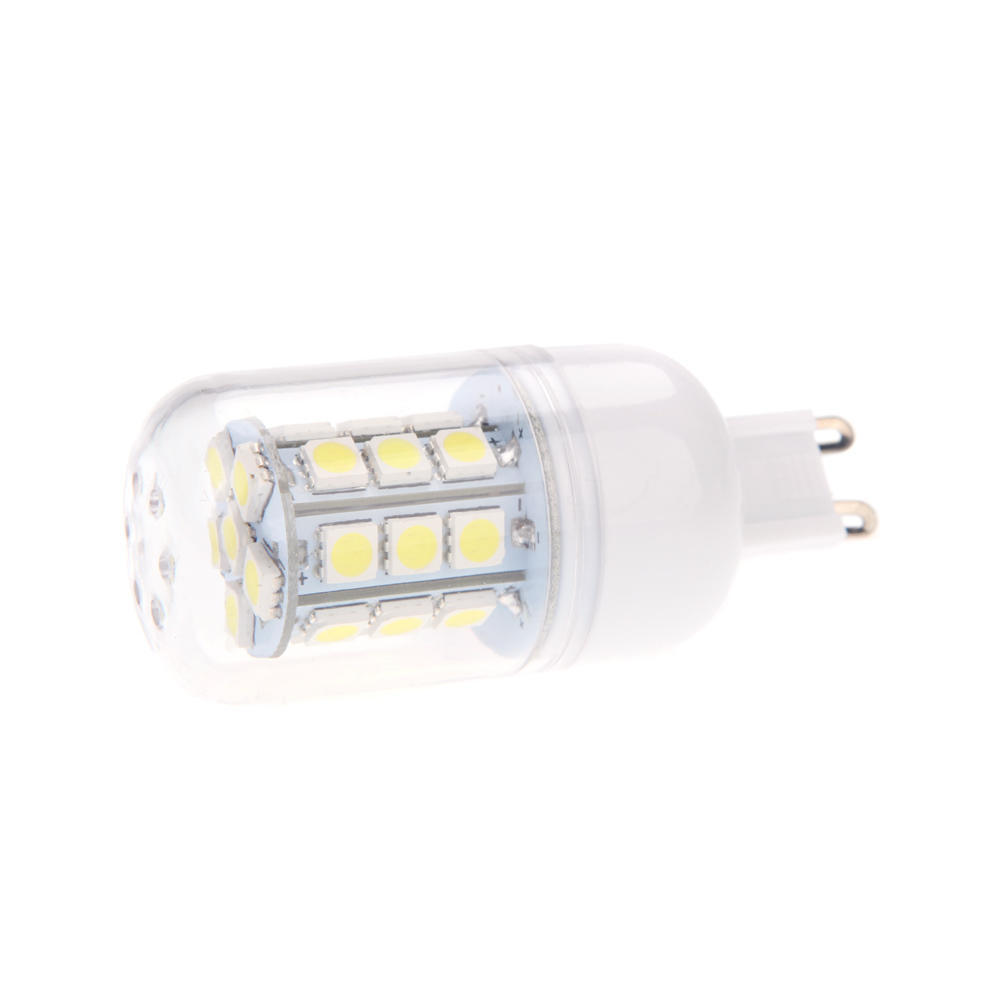 G9 5.5W 5050 SMD 27 LEDs Corn Light Lamp Bulb Energy Saving 360 Degree White 220-240V