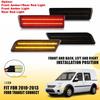 For 2010-2013 Ford Transit Connect Amber/Red Bumper LED Side Marker Light Lamp