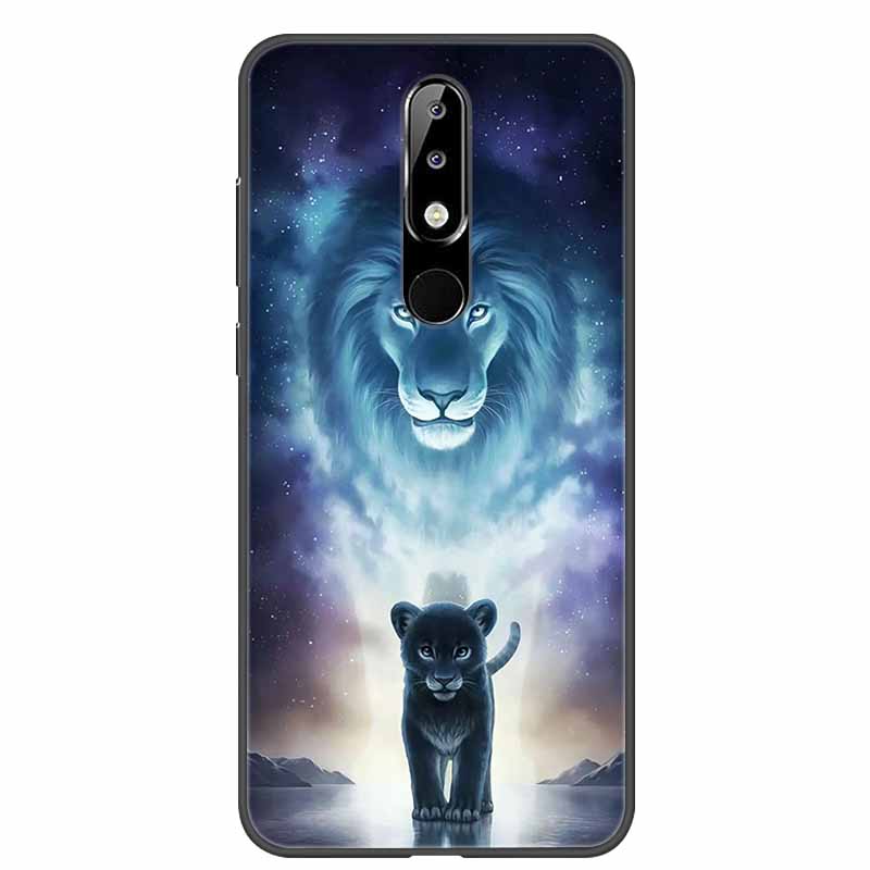 Per Nokia 6.1 Plus Custodia Adorabile Morbido Silicone Cartone Animato Gatto TPU Custodie per Telefono per Nokia X6 Copertura 6.1Plus Carina Coque per NokiaX6 Guscio
