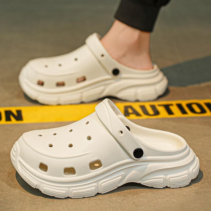 Couple EVA Clog Sandals Lightweight Hollow Beach Garden Shoes Non Slip Summer Slippers Men Women Sizes 36-45 Daily Wear Summer