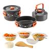 ZISIZ Outdoor Camping Cookware Teapot Set