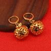 24K Gold-Plated Apple Pendant Necklace Set for Christmas Gifts