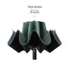 Three-Fold Automatic Reverse Umbrella with Reflective Edging & LED Light, Customizable Logo, All-Weather Protection for Business Use