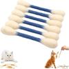 6Pcs Durable Cotton Swab Cat Toy Oversized Cat Accessories Kitten Chew Toy  Dental Cleaning