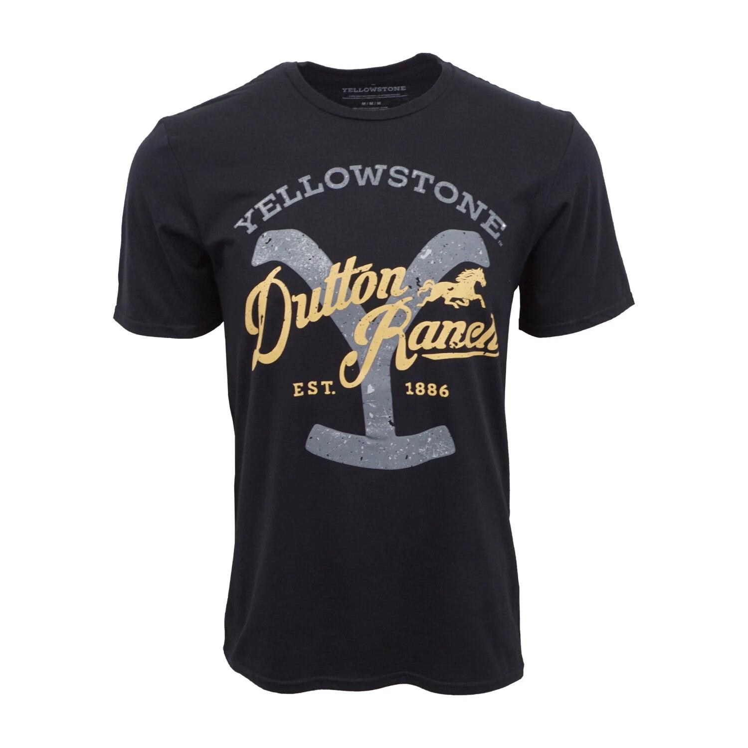 Unisex Adult Casual Graphic YELLOWSTONE DUTTON RANCH ESTABLISH TEE ... XXXL