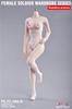 Scale Fire Girl Toys White Female Soldier Wardrobe Seamless Pantyhose for Action Figures and Not [TOYBARJAPAN] 1/6 FG-YC-006B (Body, Head, T-back